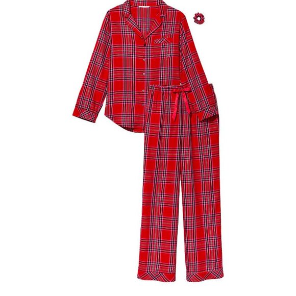 VICTORIA'S SECRET Flannel Long Pajama Set NWT - Picture 4 of 4